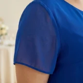 Sukienka szyfonowa trzy falbany na wesele plus size-chaber