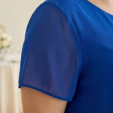 Sukienka szyfonowa trzy falbany na wesele plus size-chaber