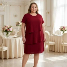 sukienka-szyfonowa-trzy-falbany-na-wesele-plus-size-bordo