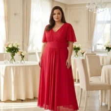 sukienka-rozkloszowana-maxi-z-paskiem-na-wesele-plus-size-czerwona
