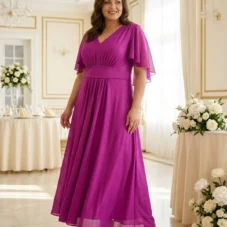 sukienka-rozkloszowana-maxi-z-paskiem-na-wesele-plus-size-fuksja