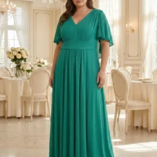 sukienka-rozkloszowana-maxi-z-paskiem-na-wesele-plus-size-zielona