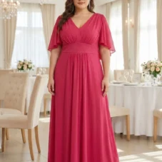 sukienka-rozkloszowana-maxi-z-paskiem-na-wesele-plus-size-fuksja