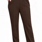 spodnie-na-kant-z-gumka-w-pasie-plus-size-brązowe