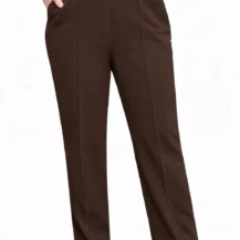 spodnie-na-kant-z-gumka-w-pasie-plus-size-brązowe