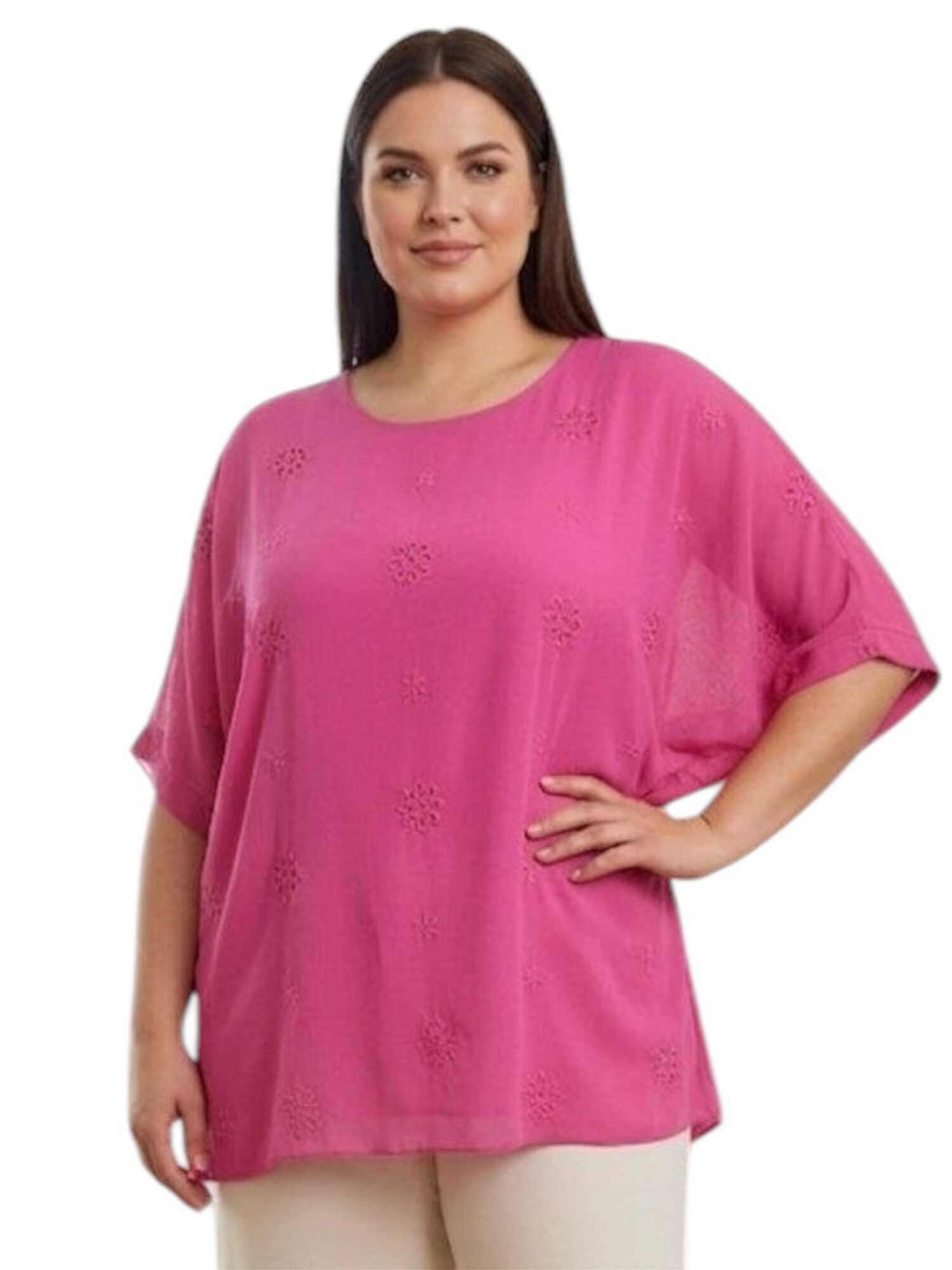 bluzka_rozowa_plus_size_wiosna_lato