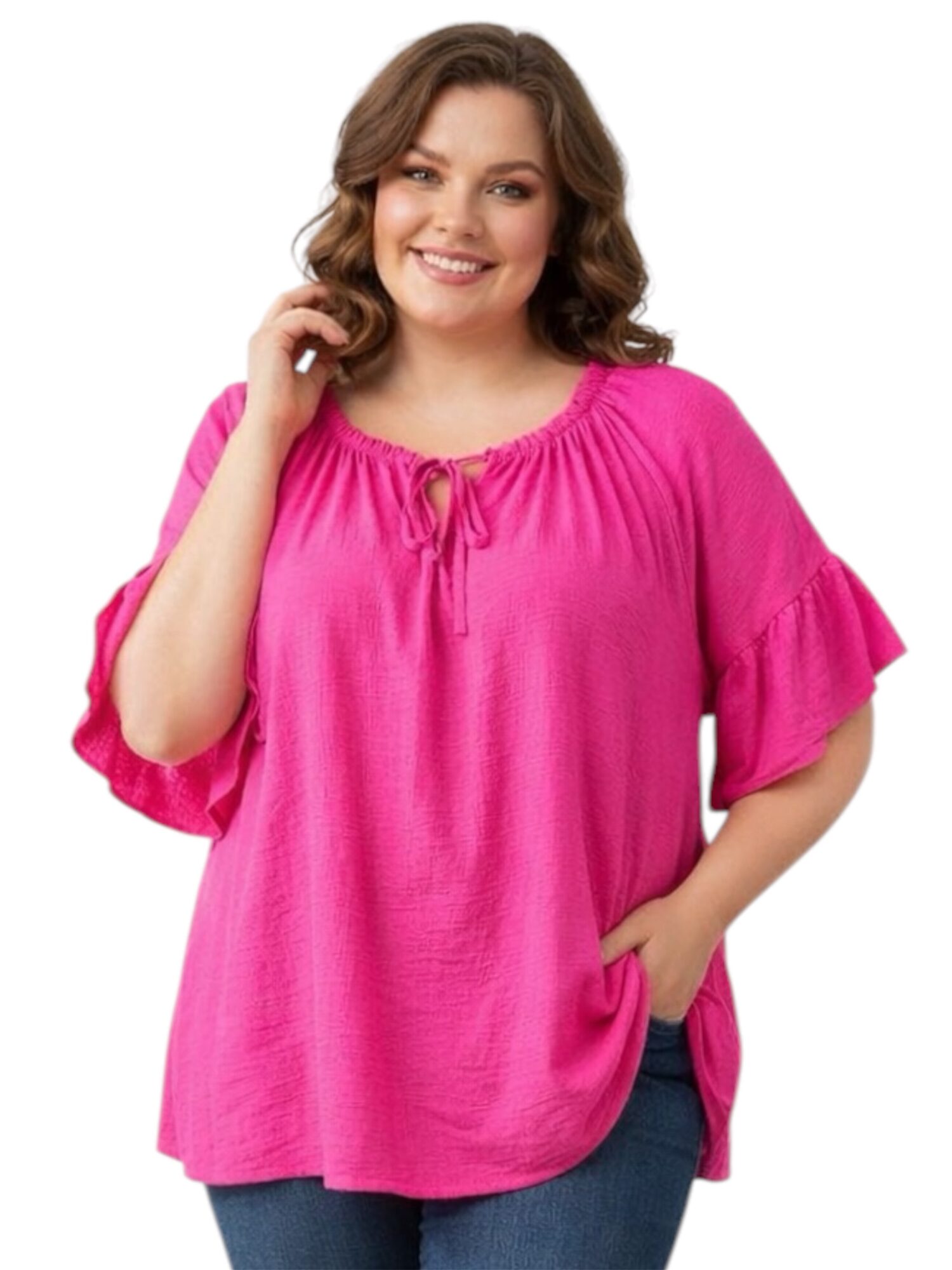 bluzka_hiszpanka_amarantowa_plus_size_wiosna_lato