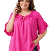 bluzka_hiszpanka_amarantowa_plus_size_wiosna_lato