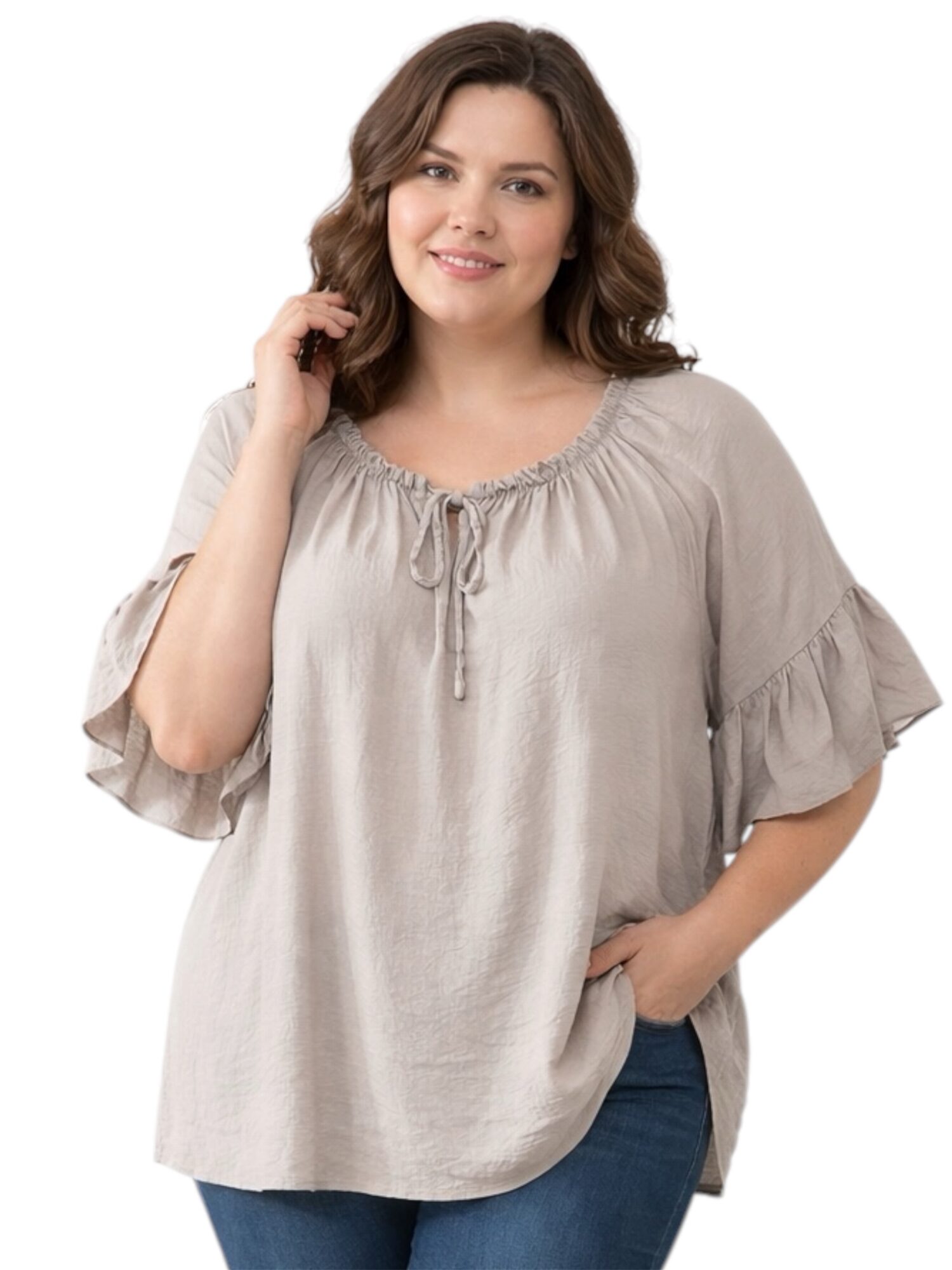 bluzka_hiszpanka_bezowa_wiosna_lato_xxl