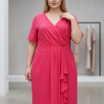 sukienka_kalina_plus_size_fuksja_wyszczuplajaca