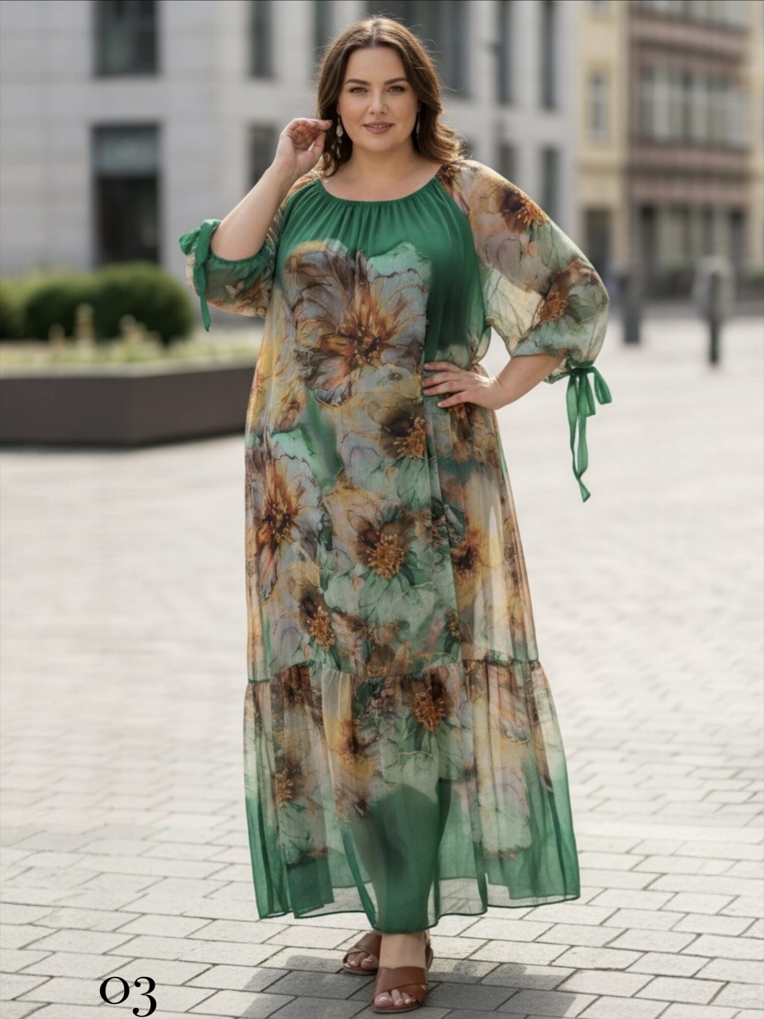 sukienka_augustina_zielona_wzory_siatka_jedwab